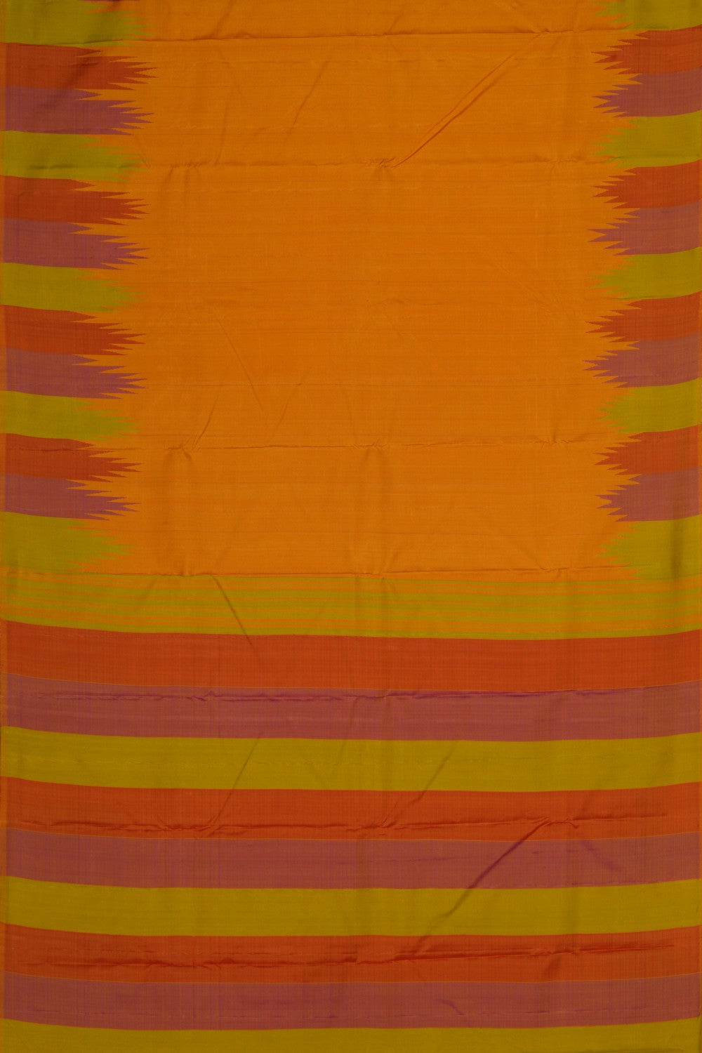 Image of Arani Silk Yellow Saree